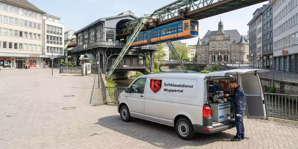 Schlüsseldienst Wuppertal Barmen – Techniker bei der Türöffnung